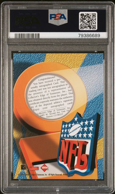 Graded 1998 Collectors Edge 1st Place Peyton Manning Rookie Ink Rookie RC Football Card PSA 9 Mint
