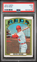 Graded 1972 Topps Pete Rose #559 Baseball Card PSA 5 Excellent