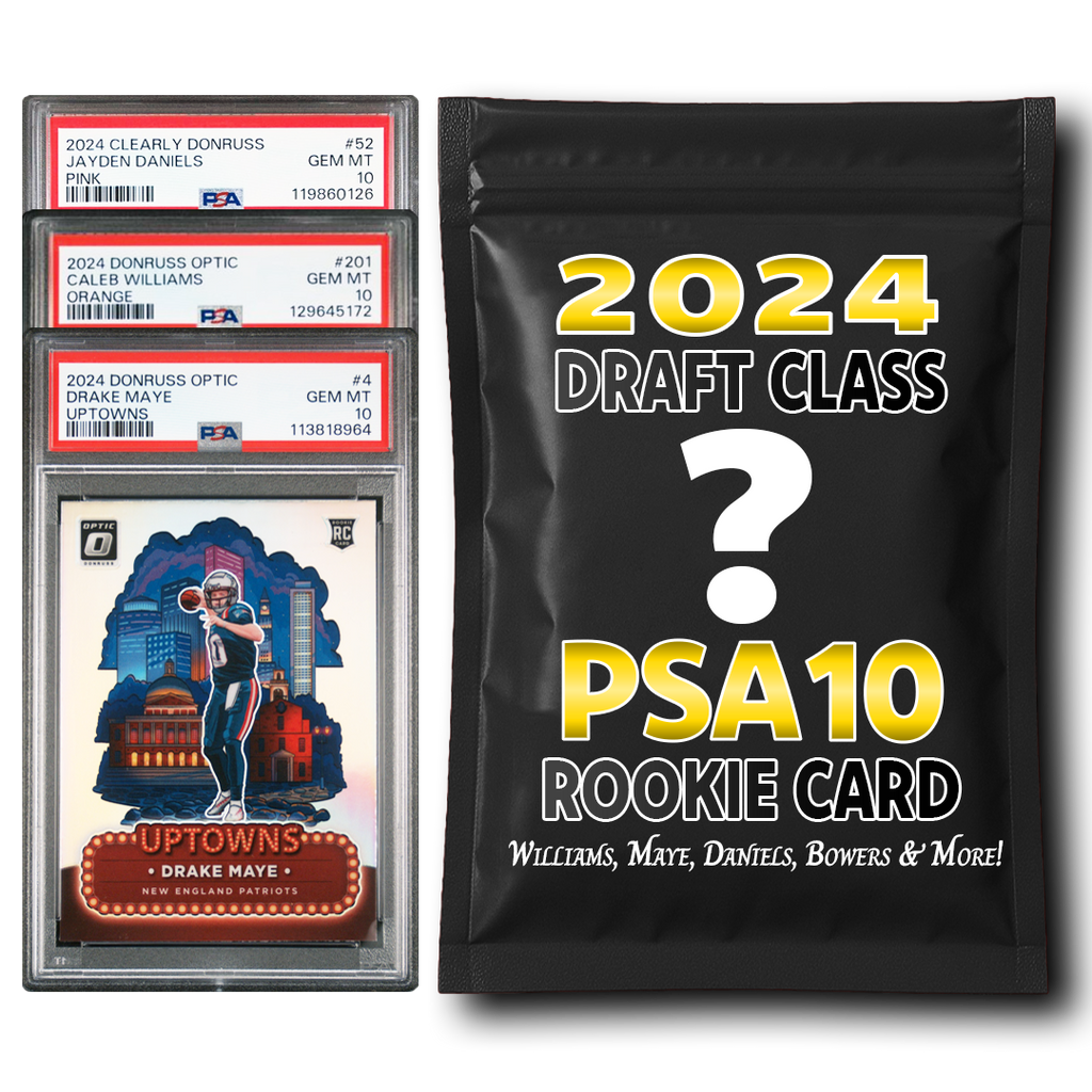 PSA 10 Graded 2024 NFL Rookie Card Mystery Pack (Daniels, Maye, Williams & More!)