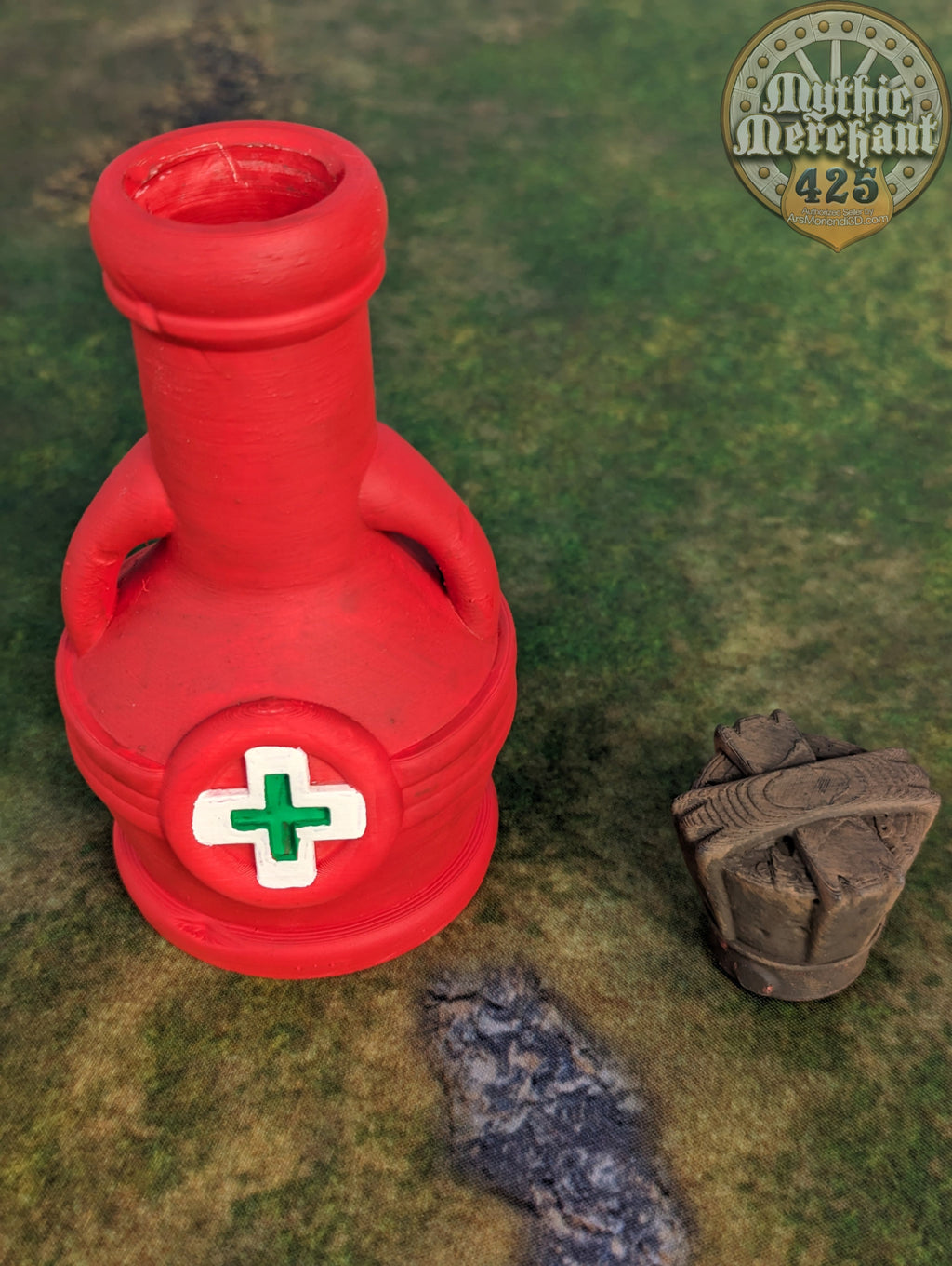 Health Potion 3D Printed Dice Jail | RPG Dice Vault | D20 Storage Box  | Player Gift - Guard Dice with Healing Magic!