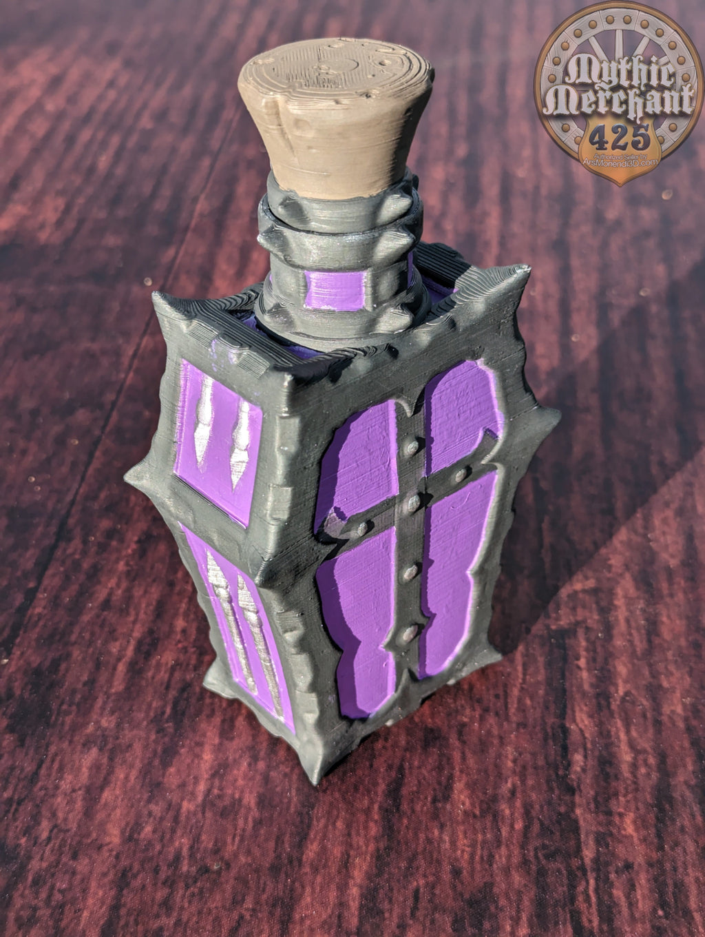 Poison Potion 3D Printed Dice Jail | RPG Dice Vault | D20 Storage Box  | Player Gift -  Safeguard Dice with a Lethal Elegance!