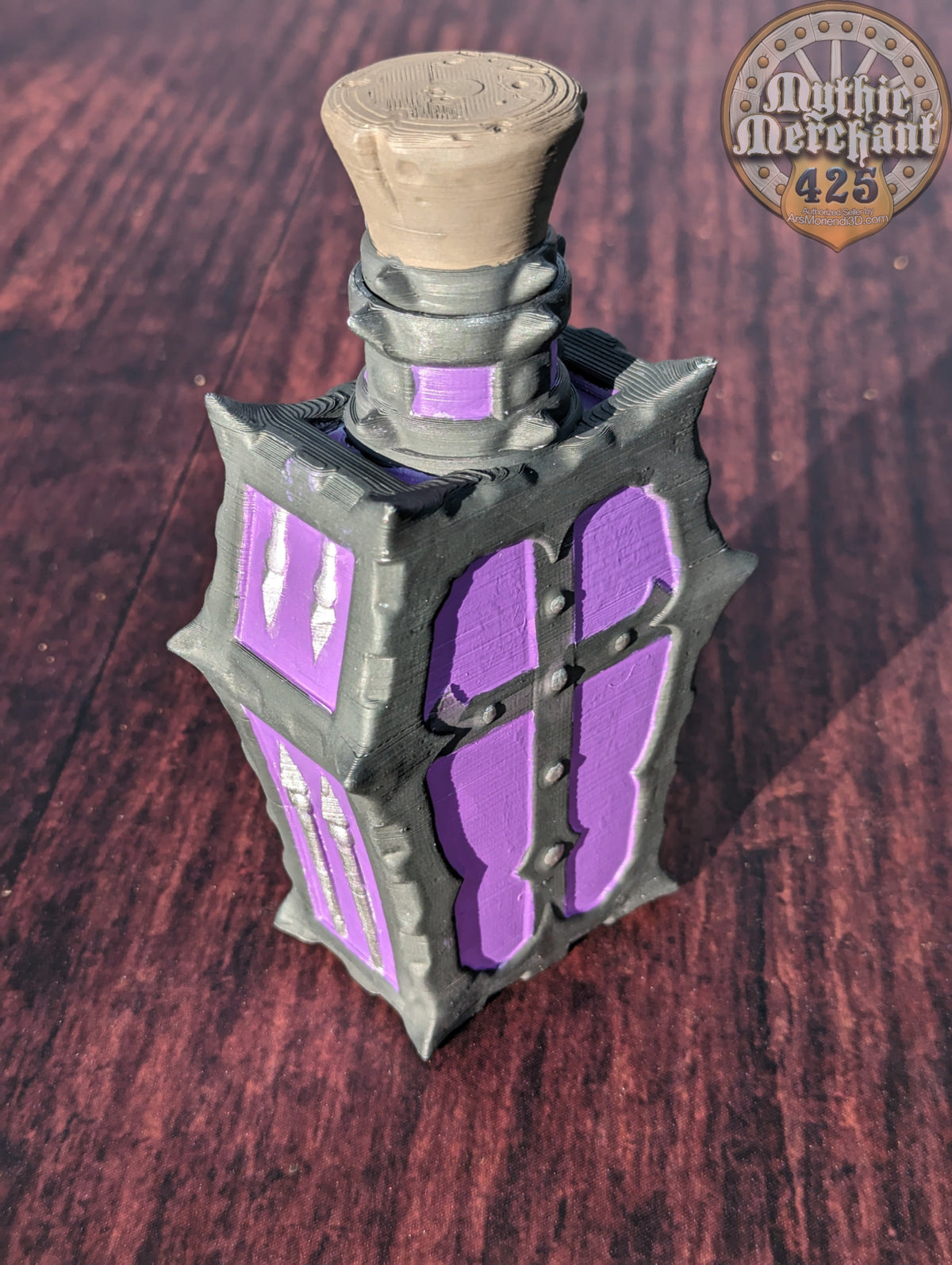 Poison Potion 3D Printed Dice Jail | RPG Dice Vault | D20 Storage Box  | Player Gift -  Safeguard Dice with a Lethal Elegance!