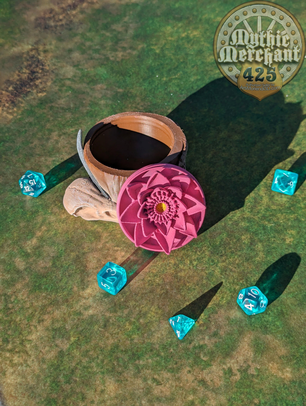 Druid Class 3D Printed Dice Storage Box | Dice Vault | Dice Jail | Tabletop RPG Gaming Cosplay - Dungeons and Dragon DnD D&D Wargaming