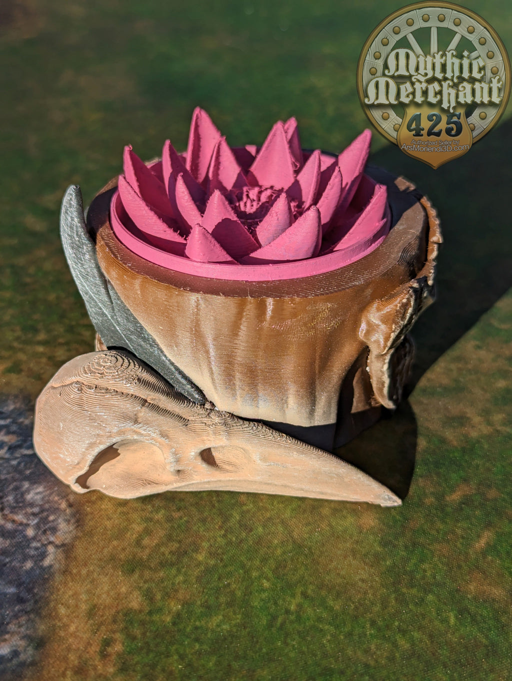 Druid Class 3D Printed Dice Storage Box | Dice Vault | Dice Jail | Tabletop RPG Gaming Cosplay - Dungeons and Dragon DnD D&D Wargaming