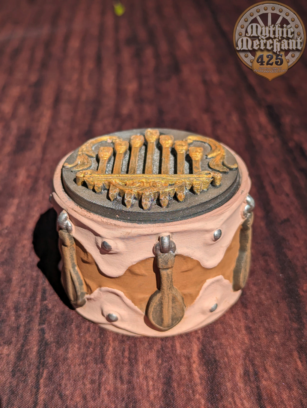 Bard Class 3D Printed Dice Jail | Table Coaster | D20 Dice Vault | DnD Player Gift | Mythic Mugs by Ars Moriendi 3D- Compose an Adventure!