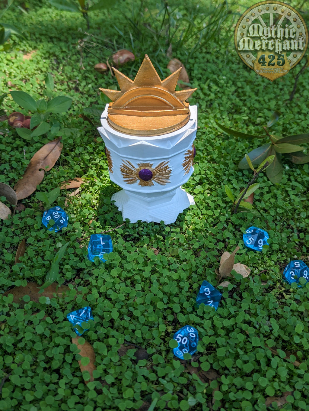 Paladin Class 3D Printed Dice Jail | RPG Dice Vault | D20 Storage Box- Uphold the Virtues of Light and Justice!