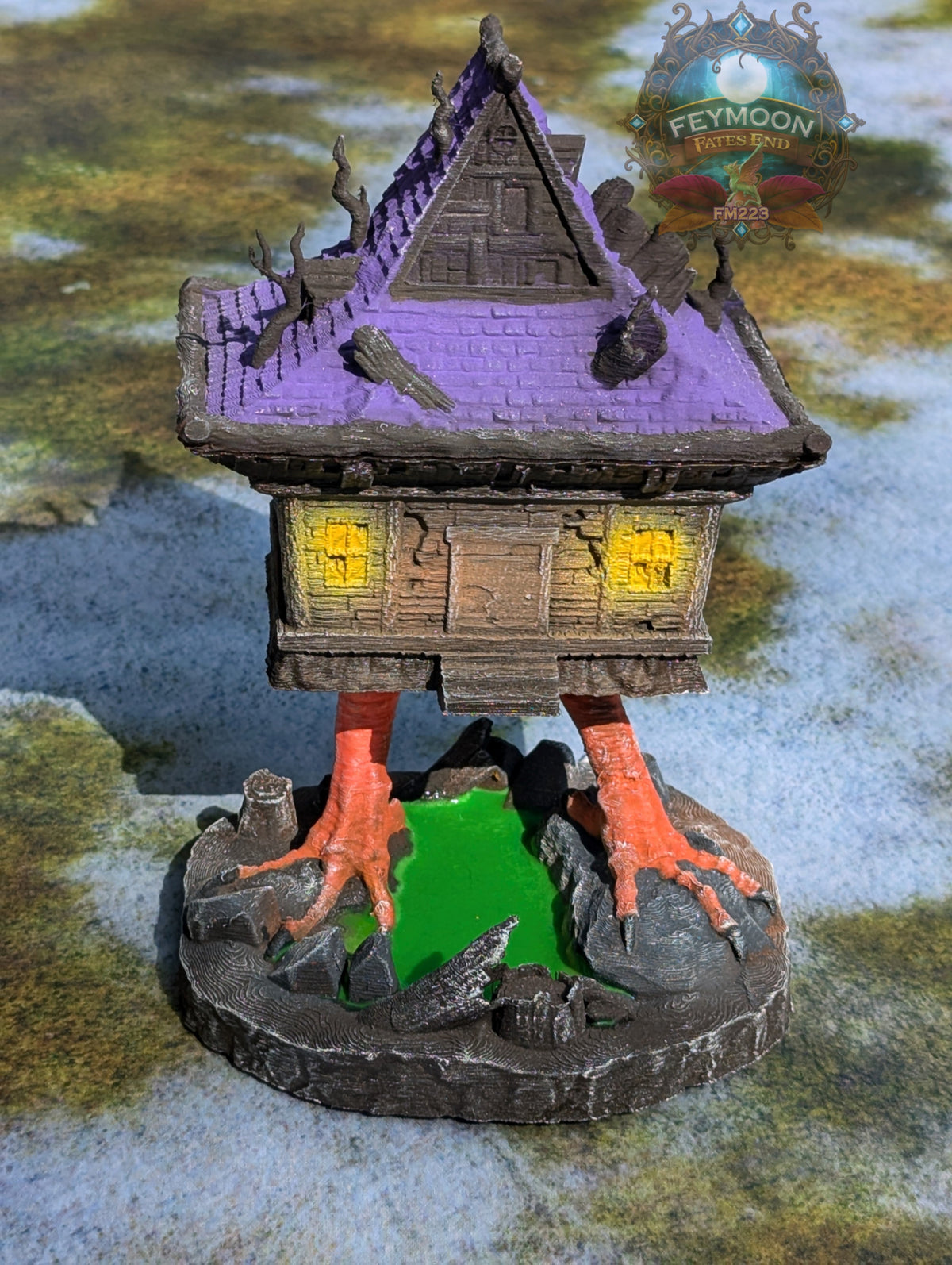 Baba Yaga's Hut 3D Printed Dice Jail- Fate's End Fey Moon Collection | Dice Vault | Dice Box | DnD Player Gift | Unlock Baba Yaga's Power!!!