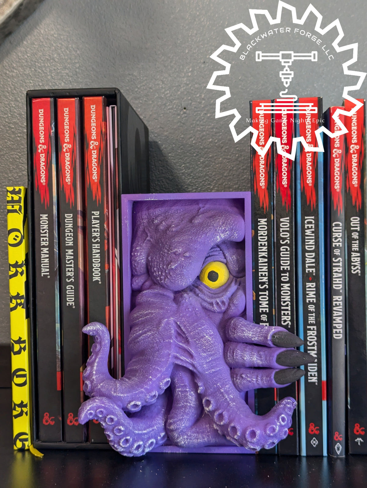 Mind Flayer Monster or Cthulhu Cultist 3D Printed Book Nook- Miniatures of Madness- A Portal to Madness!