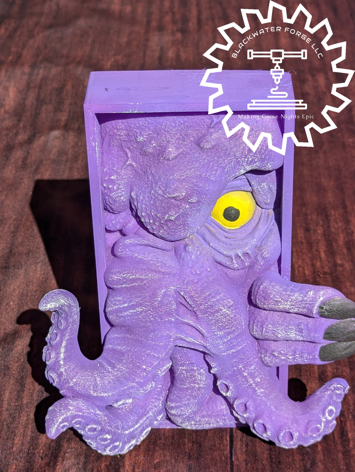 Mind Flayer Monster or Cthulhu Cultist 3D Printed Book Nook- Miniatures of Madness- A Portal to Madness!