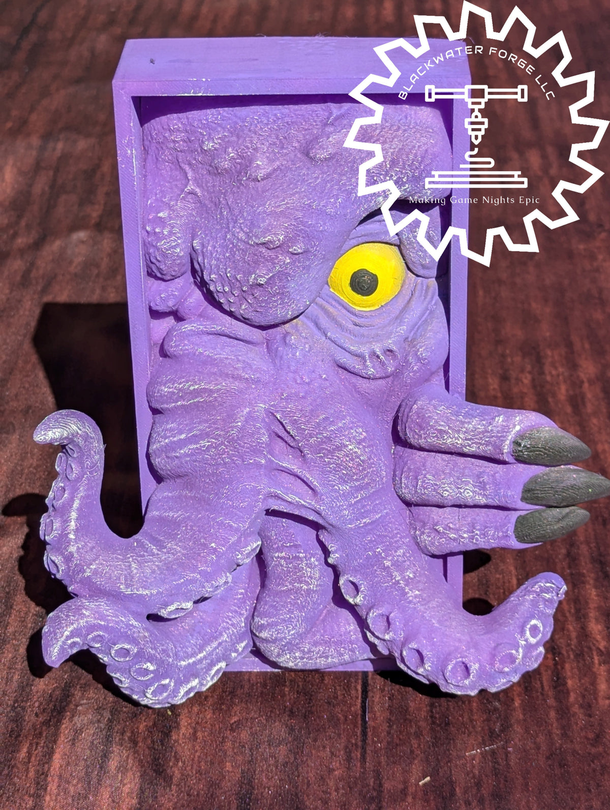 Mind Flayer Monster or Cthulhu Cultist 3D Printed Book Nook- Miniatures of Madness- A Portal to Madness!