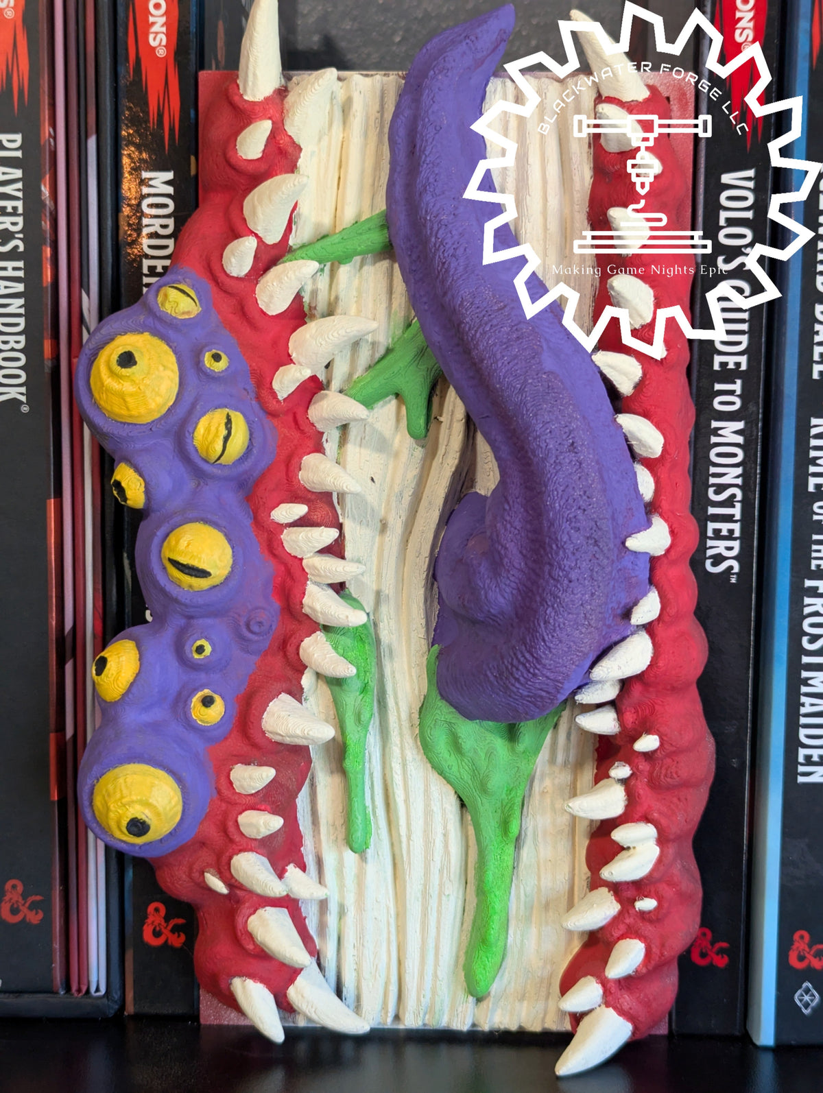 Mimic Monster 3D Printed Book Nook- Miniatures of Madness- Mimics are Everywhere!
