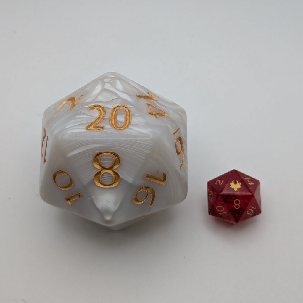 Purple Chonk D20 – 55mm Giant D20 | Oversized D&D Dice