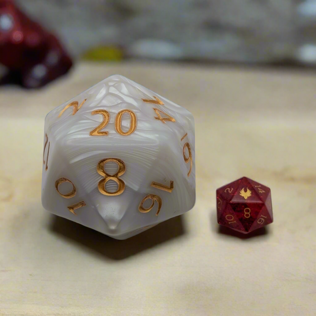 Purple Chonk D20 – 55mm Giant D20 | Oversized D&D Dice