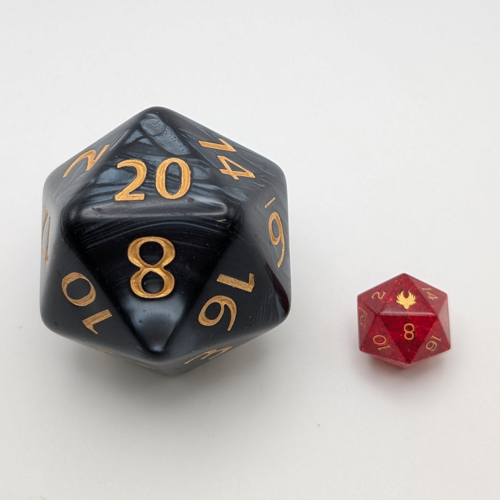 Purple Chonk D20 – 55mm Giant D20 | Oversized D&D Dice