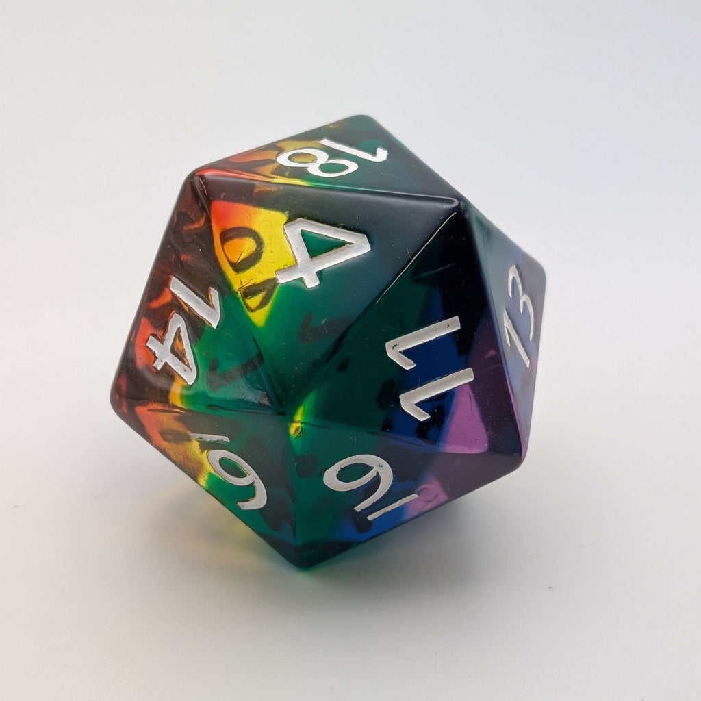 Purple Chonk D20 – 55mm Giant D20 | Oversized D&D Dice