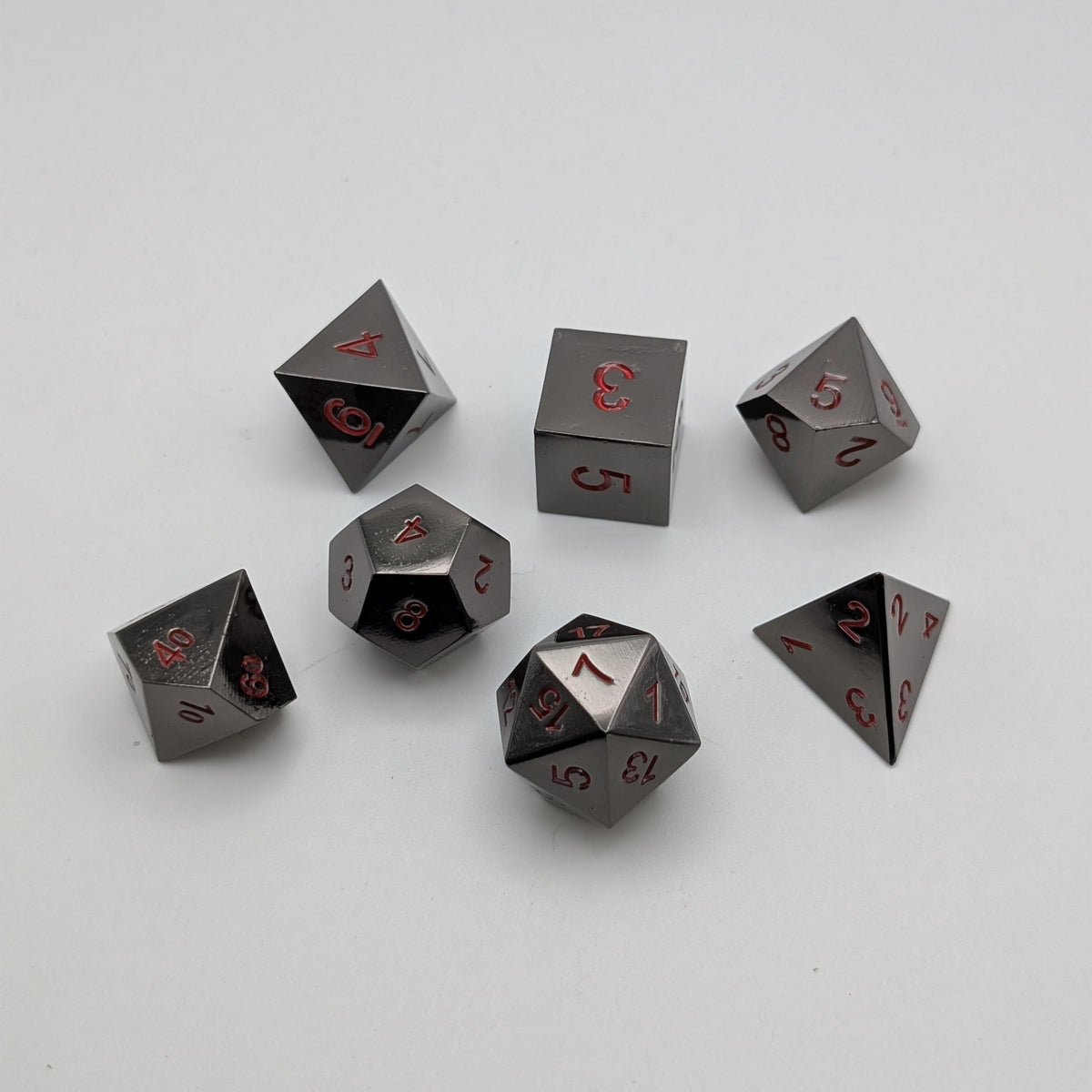 Ancient Passions - 7 Piece DnD Dice Set | Metal RPG Gaming Dice