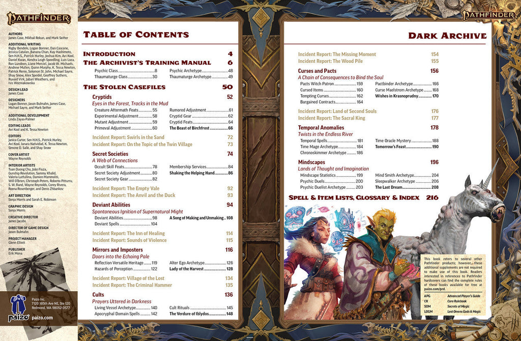 Pathfinder: Dark Archive Sketch Edition (2E) (Remaster)