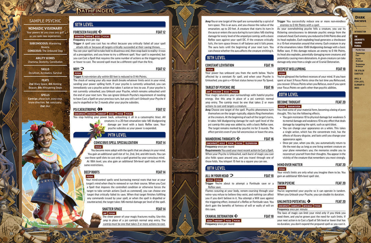 Pathfinder: Dark Archive Sketch Edition (2E) (Remaster)