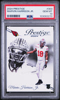 Graded 2024 Panini Prestige Marvin Harrison Jr #303 Rookie RC Football Card PSA 10 Gem Mint