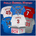 Autographed/Signed Philadelphia Baseball Jersey Mystery Box with PSA JSA or Beckett COA