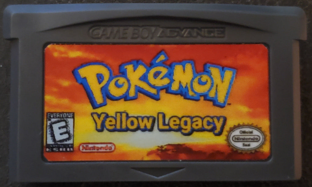 Pokemon Yellow Legacy GBA ROM Hack Video Game Boy Advance