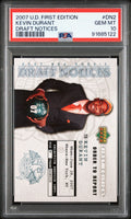 Graded 2007 Upper Deck Kevin Durant #DN2 Draft Notices Rookie RC Basketball Card PSA 10 Gem Mint