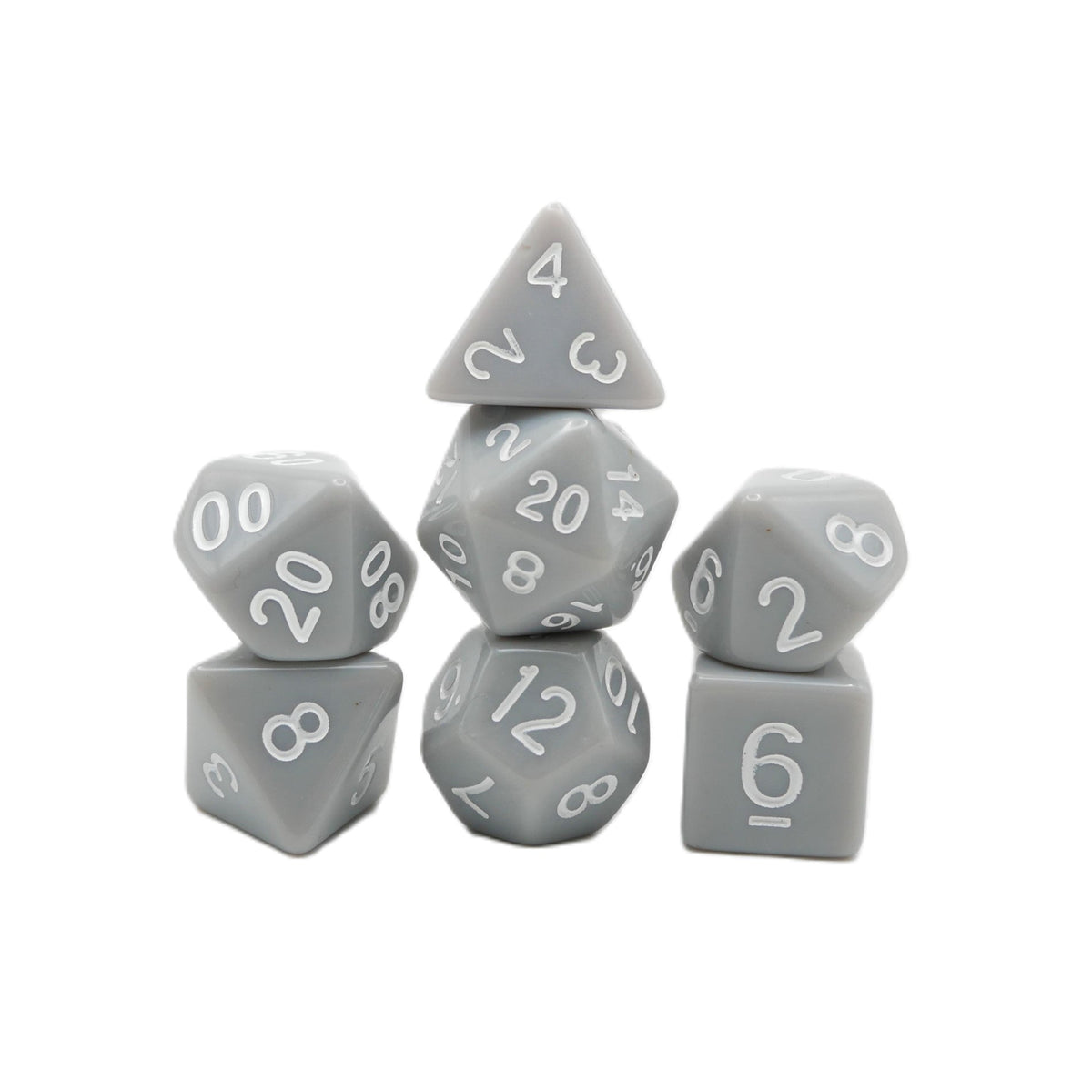 Quietus - 7 Piece DnD Dice Set | Acrylic RPG Gaming Dice