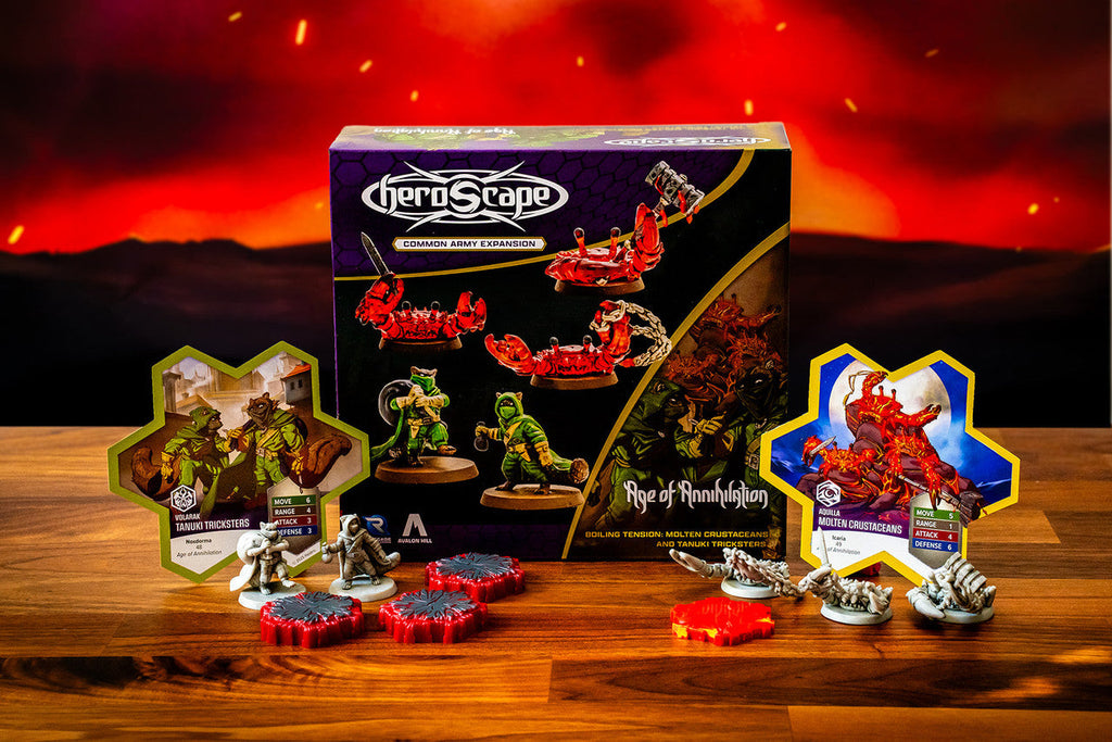 Heroscape: Molten Crustaceans & Tanuki Tricksters Common Army Expansion