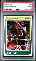 Graded 1988 Fleer Robert Parish #12 Basketball Card PSA 6 EX-MT