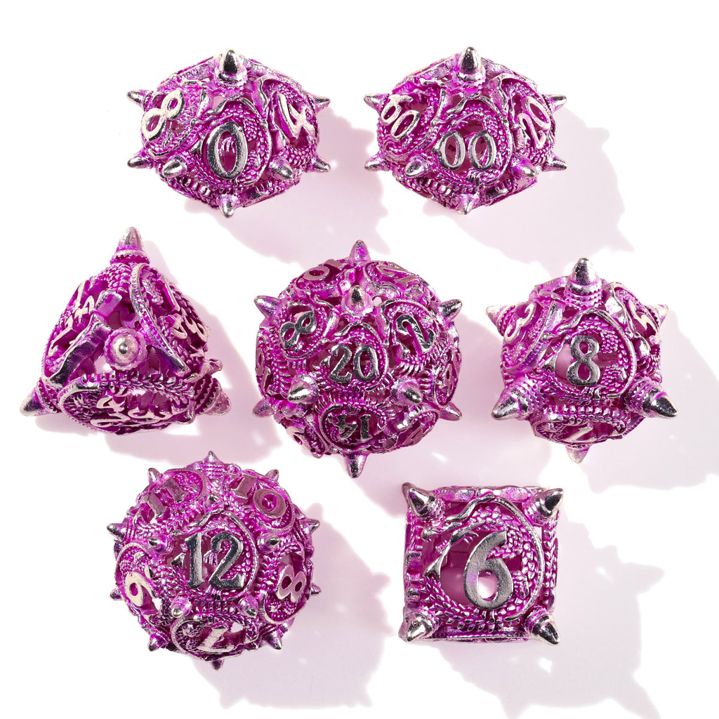 Ancient Wyvern Metal RPG Dice Set | 7 Pieces