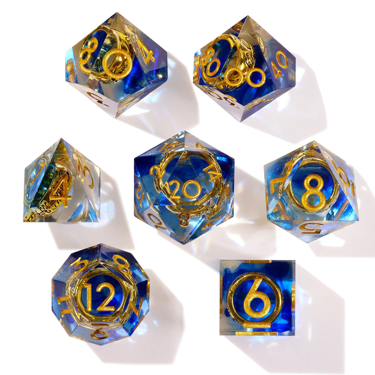 Lost Ring Sharp Edge RPG Dice Set | 7 Pieces