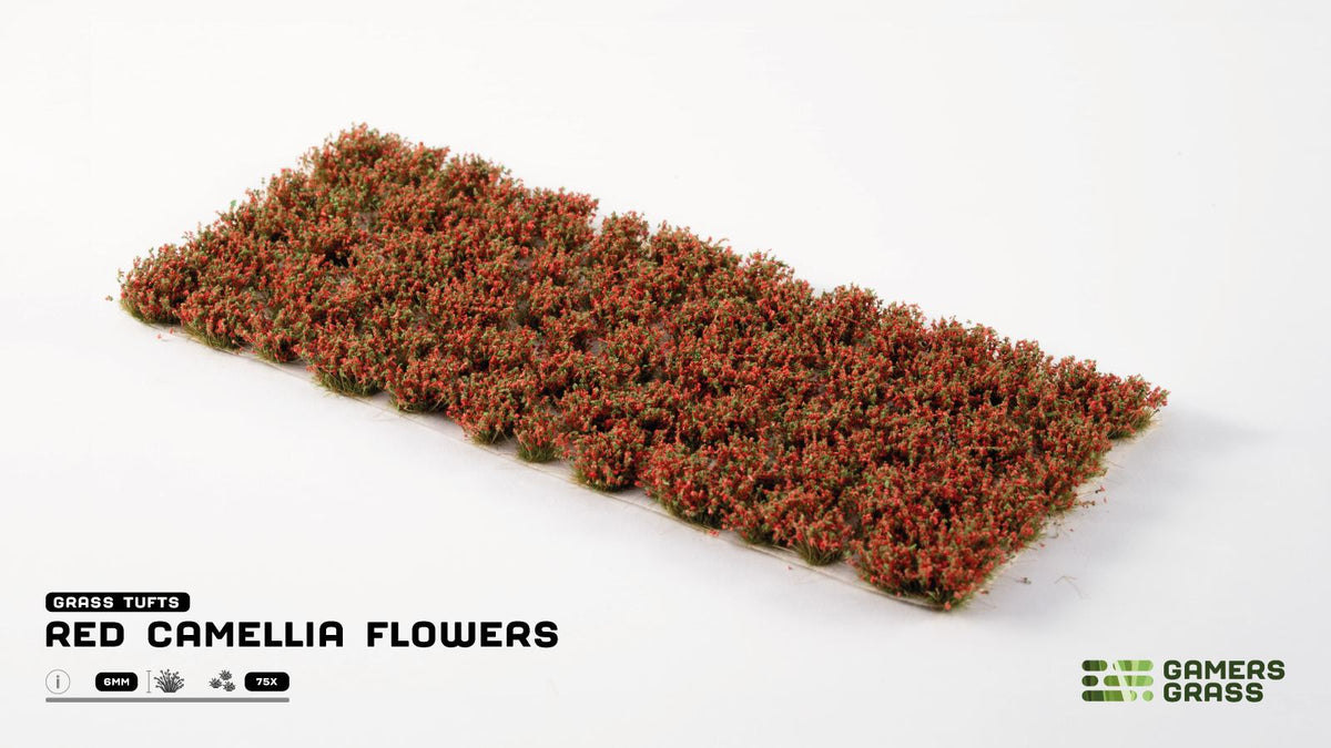Gamers Grass | Flower Tuft Set | Red Camellia