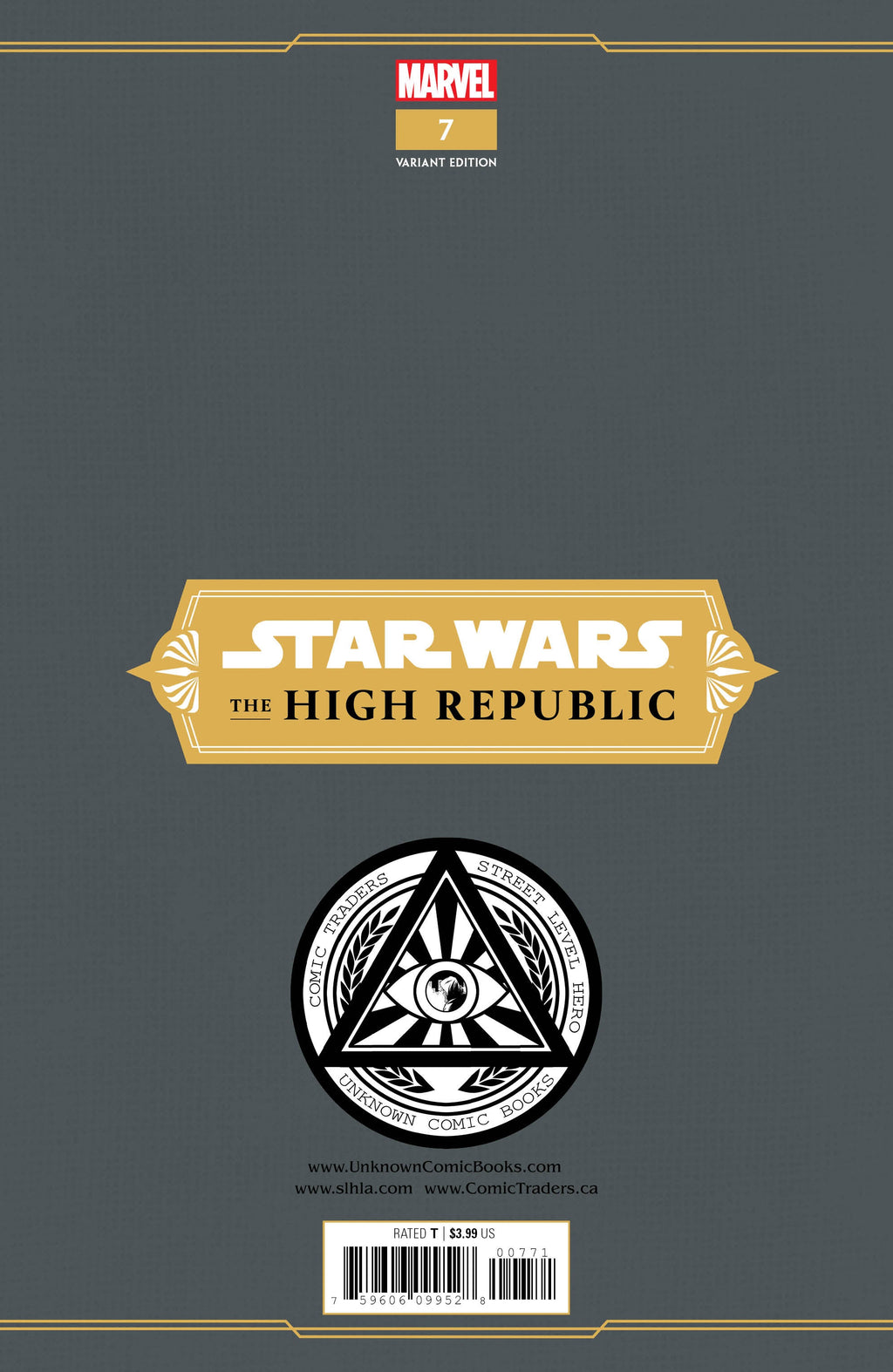 Star Wars High Republic #8 Unknown Comics Marco Turini Exclusive Var (08/11/2021)