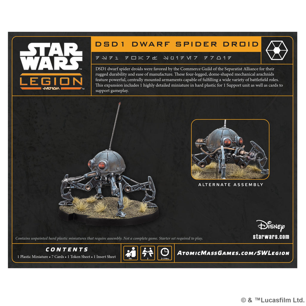 Star Wars: Legion - DSD1 Dwarf Spider Droid