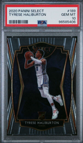 Graded 2020 Panini Select Tyrese Haliburton #189 Rookie RC Basketball Card PSA 10 Gem Mint