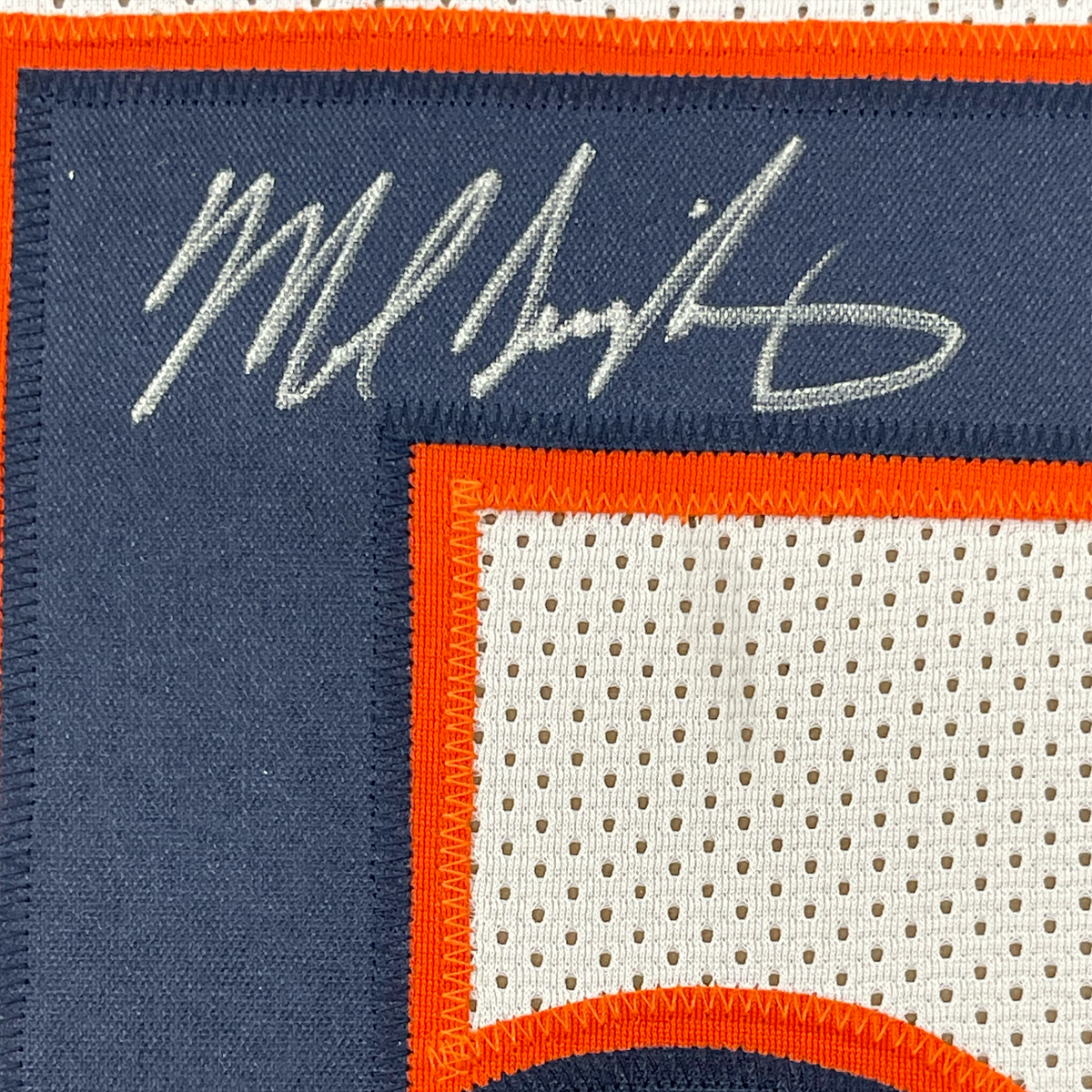 Framed Autographed/Signed Mike Singletary HOF 98 35x39 Chicago White Football Jersey JSA COA
