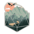 Enamel Pin: Scenic D20