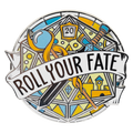 Enamel Pin: Roll Your Fate D20 Large Spinner