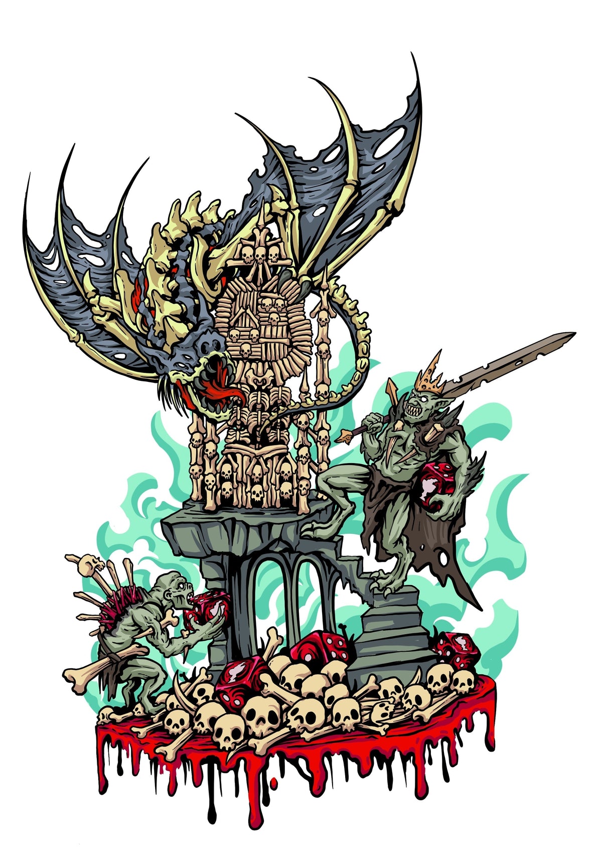 Premium Vinyl Stickers - Ghoul King
