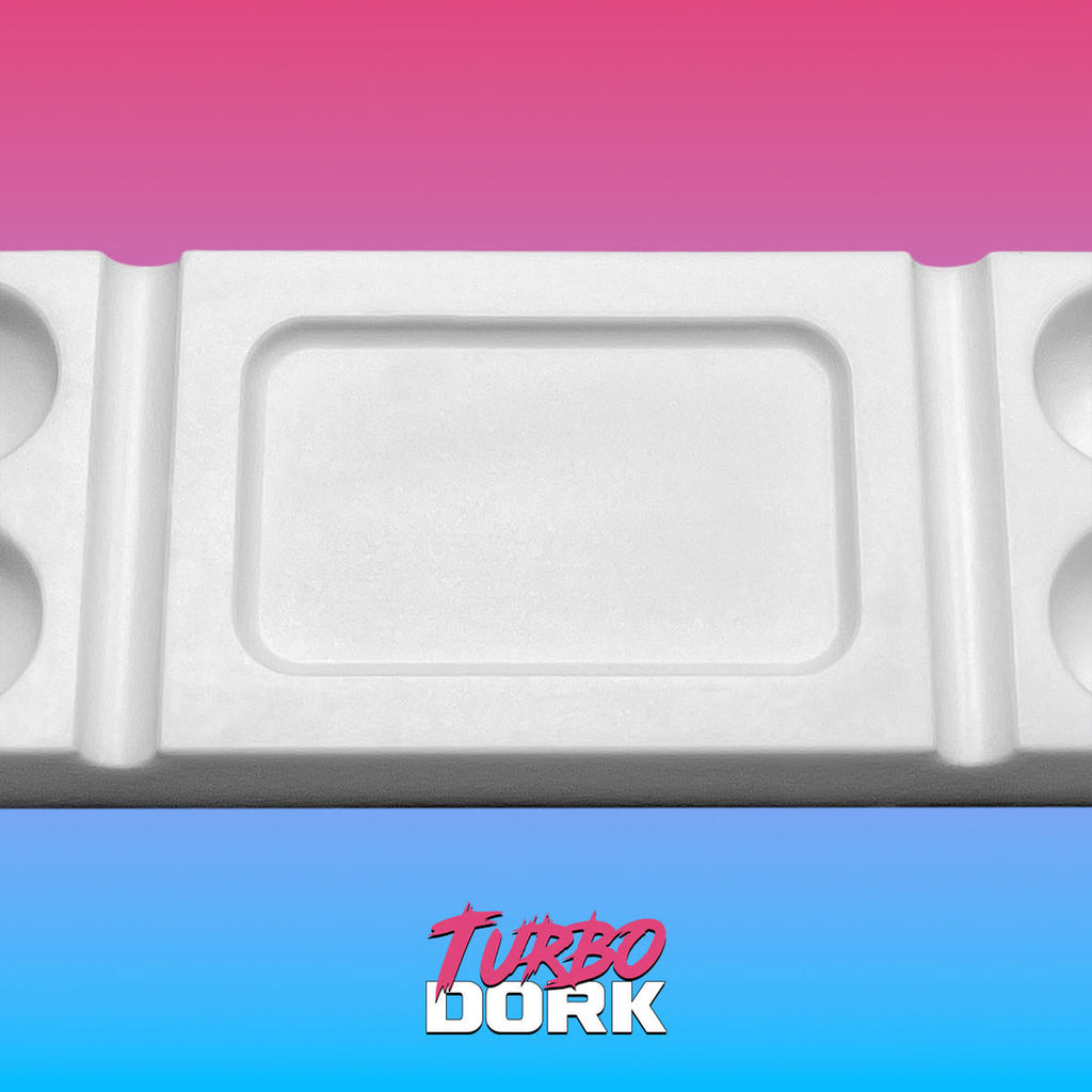 Turbo Dork: Paint Tools - Silicone Dry Palette - White - Large