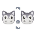 TeeTurtle Reversible Plushie: Kawaii Cuties - Fierce Wolf - 4"