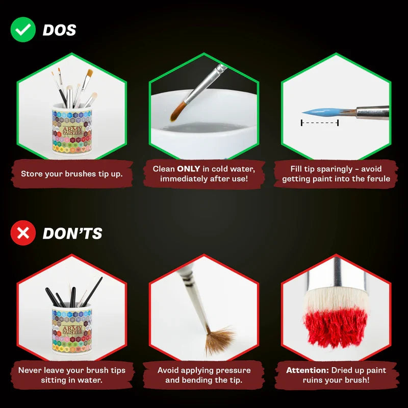 Army Painter Tools: Hobby Brush Starter Set