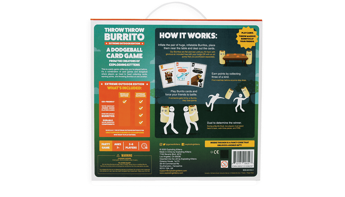 Throw Throw Burrito: Extreme Outdoor Edition