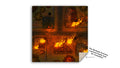 Burning Town TTRPG Battle Map | Double-Sided | 2ft x 2ft
