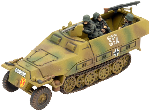 Flames of War: German Armoured SS Panzergrenadier Company HQ (Late War)
