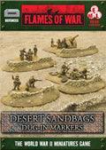 Flames of War: Desert Sandbags - Dug In Markers