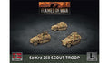 Flames of War: German SD KFZ 250 Scout Troop (Late War)