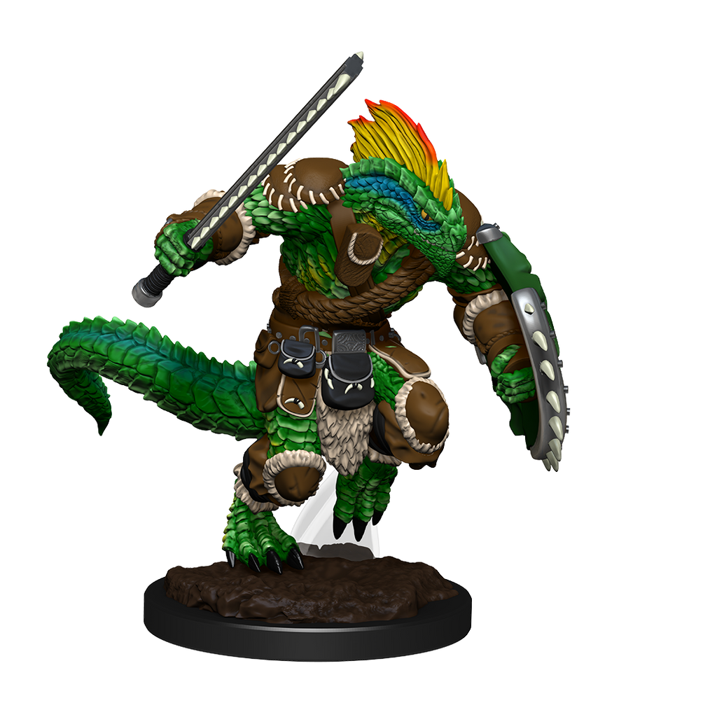 D&D: Nolzur's Marvelous Miniatures - Lizardfolk Barbarian & Lizardfolk Cleric