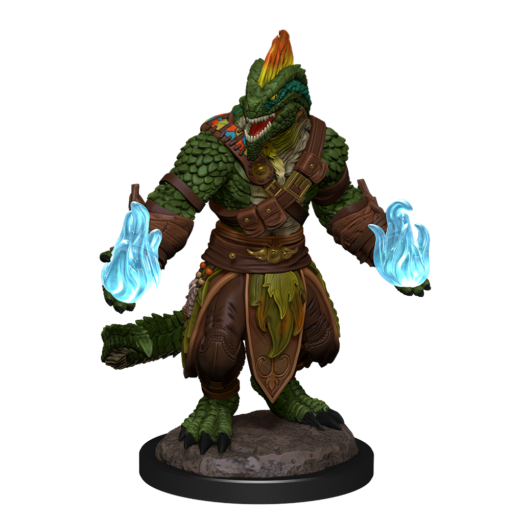 D&D: Nolzur's Marvelous Miniatures - Lizardfolk Barbarian & Lizardfolk Cleric