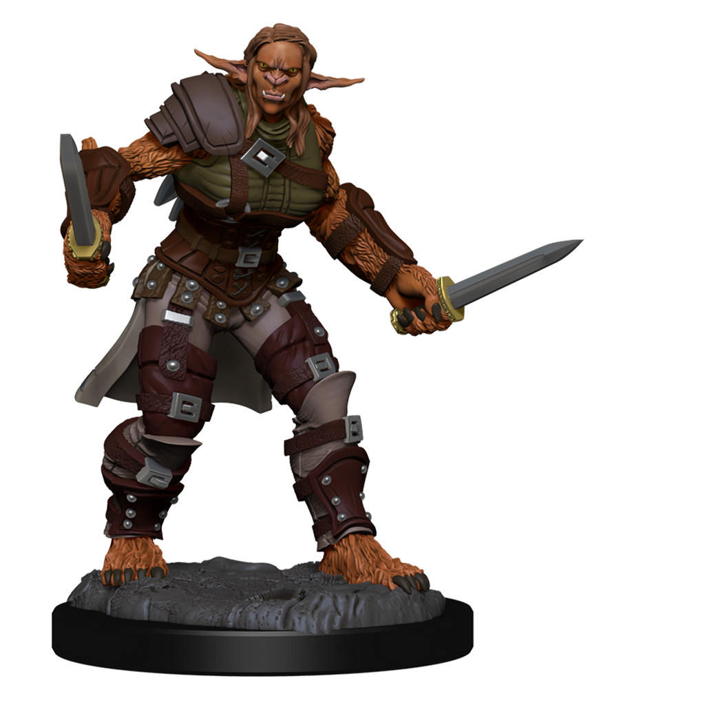 D&D: Nolzur's Marvelous Miniatures - Bugbear Barbarian Male & Bugbear Rogue Female